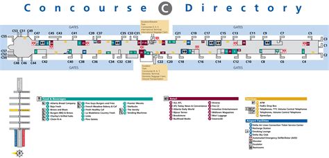 Atlanta Airport Smoking Area Map 2024 | Map of Atlantic Ocean Area