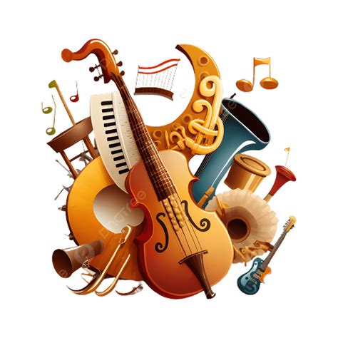 Guitar Music Note Musical Instrument Cartoon Illustration, Guitar, Note ...