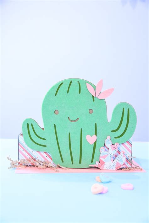 Make A Cactus Valentine Box and Card with Cricut Maker - Kim Byers