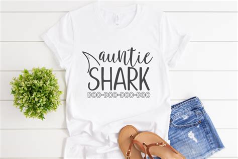 Auntie Shark SVG By Morgan Day Designs | TheHungryJPEG