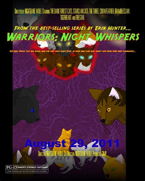 Warrior Cats Movie Poster by xX-NIGHTBANEWOLF-Xx on DeviantArt