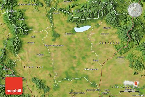 Satellite Map of Michalovce