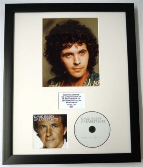 DAVID ESSEX/PHOTO & CD DISPLAY LTD. EDITION OF THE ALBUM GREATEST HITS