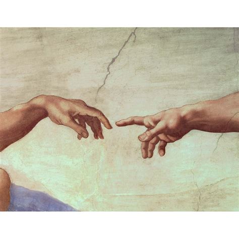 Michelangelo "Hands of God and Adam" (1511) Glossy Poster - Walmart.com ...