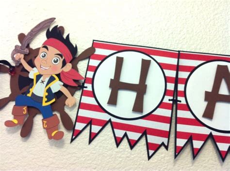 JAKE & NEVERLAND PIRATES Birthday Party Banner