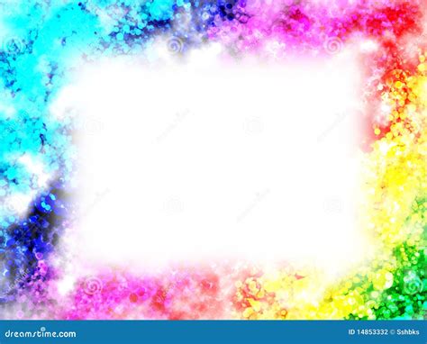 Rainbow frame stock illustration. Illustration of easter - 14853332