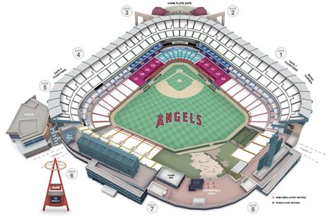 Angels Stadium Seating View | Elcho Table