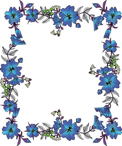 Flower Frame Border Stock Illustration Illustration Of Background ...