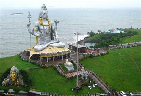 The Statue of Lord Shiva in Murudeshwara is the second biggest statue ...