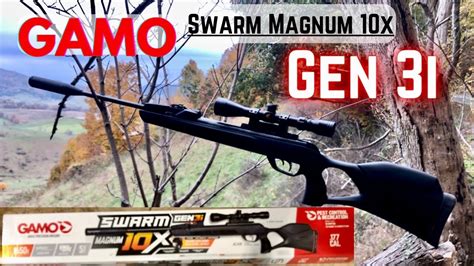 Gamo Swarm Magnum 10X Gen3i .177 cal. Inertia Fed Air Rifle Unboxing ...