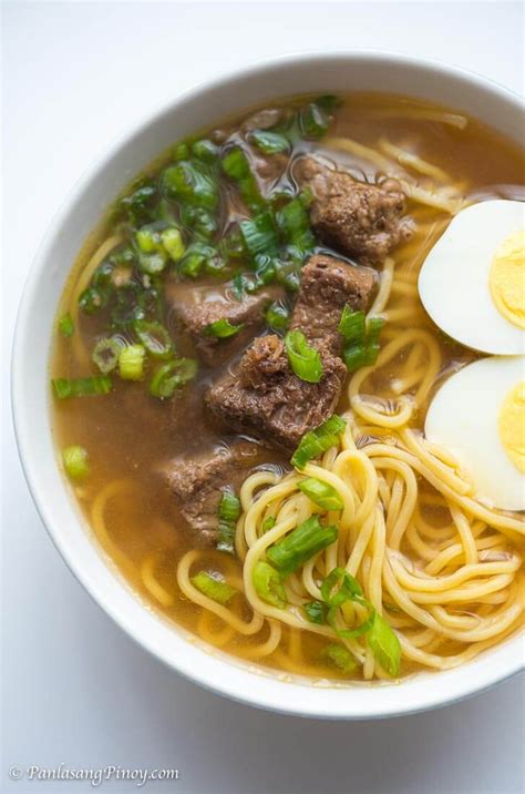 Beef Pares Mami Noodles Recipe - Panlasang Pinoy | Recipe | Pilipino ...