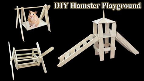 DIY Hamster Playground, Easy Crafts | Hamster toys, Hamster diy, Diy ...