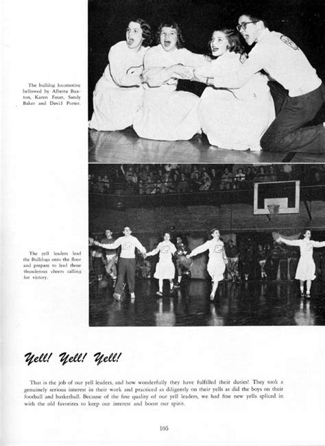 Columbus High School (CHS) 1951 Yearbook (Log) Sports, CHS Yell Leaders ...