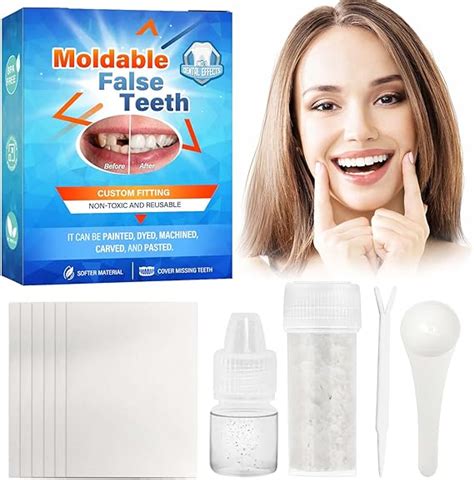 Moldable False Teeth, Tooth Repair Kit, Dental Repair Kit Glue for ...