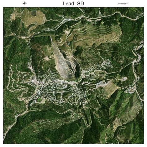 Aerial Photography Map of Lead, SD South Dakota