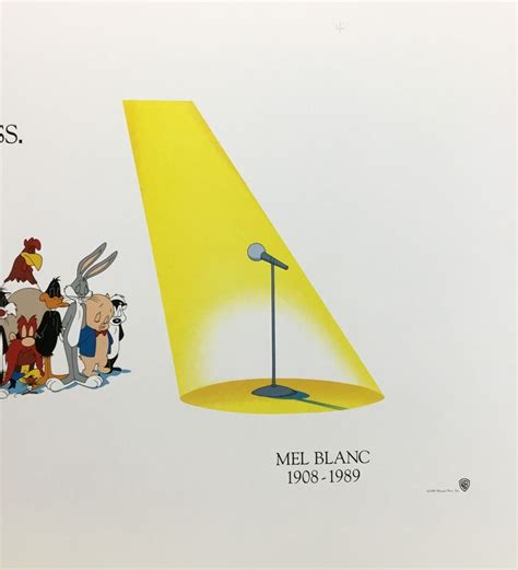 Looney Tunes Speechless Tribute To Mel Blanc 1989 Print | eBay