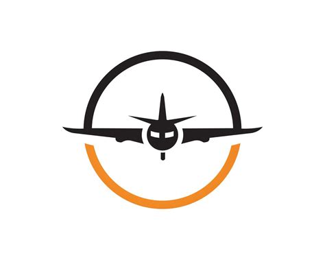 Flugzeugfliegenlogo und Symbolvektorschablone 623670 Vektor Kunst bei ...