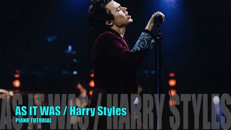 Harry Styles - As It Was / Piano Tutorial Beginners To Advanced ...