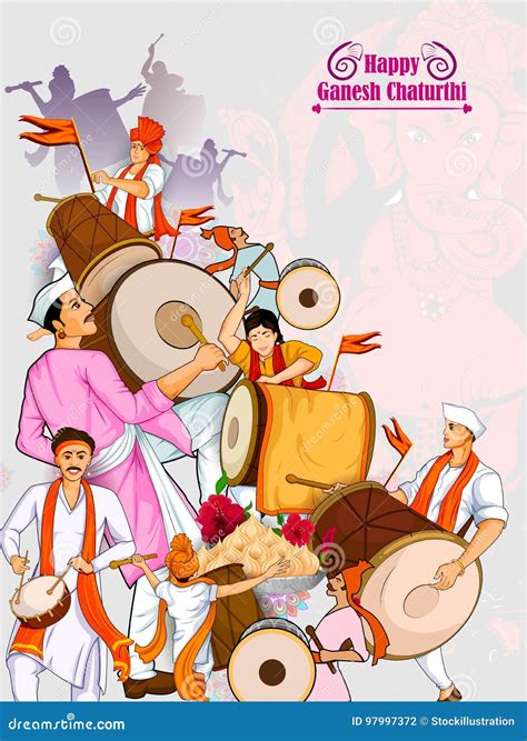 Dhol Tasha Stock Illustrations – 169 Dhol Tasha Stock Illustrations ...