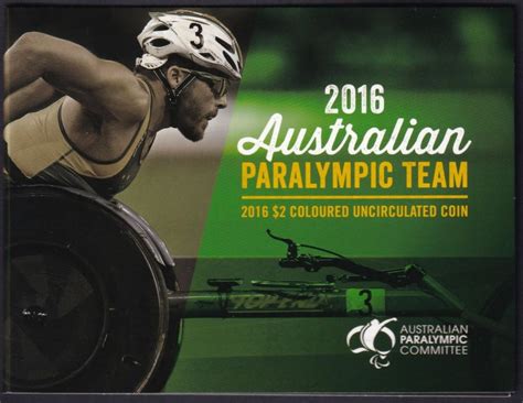 Australia 2016 $ Australian Paralympic Team Coloured Uncirculated in ...