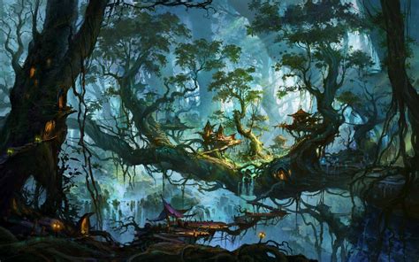 artwork, Fantasy Art, Trees, Forest Wallpapers HD / Desktop and Mobile ...