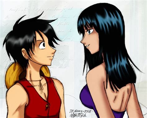 Luffy x Robin by MisaDN on DeviantArt | One piece comic, Luffy, Nico robin