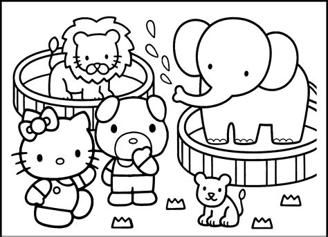 Printable Zoo Coloring Pages