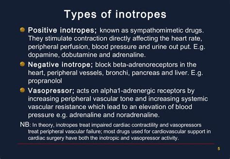 THE USE OF INOTROPIC DRUGS IN CARDIAC SURGERY