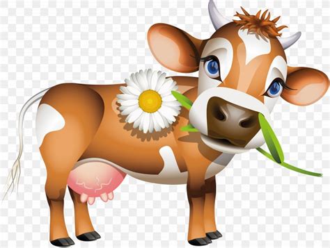 Jersey Cattle Holstein Friesian Cattle Calf Dairy Cattle Clip Art, PNG ...