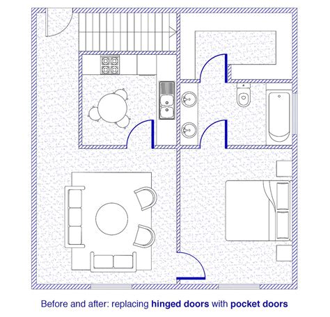 Pocket Door Plan View