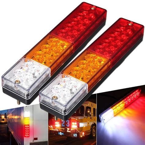 Waterproof 20leds ATV Trailer Truck LED Tail Light Lamp Car Taillight ...