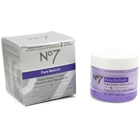 Boots No. 7 50mL Pure Retinol Night Repair Cream – Skincare Australia