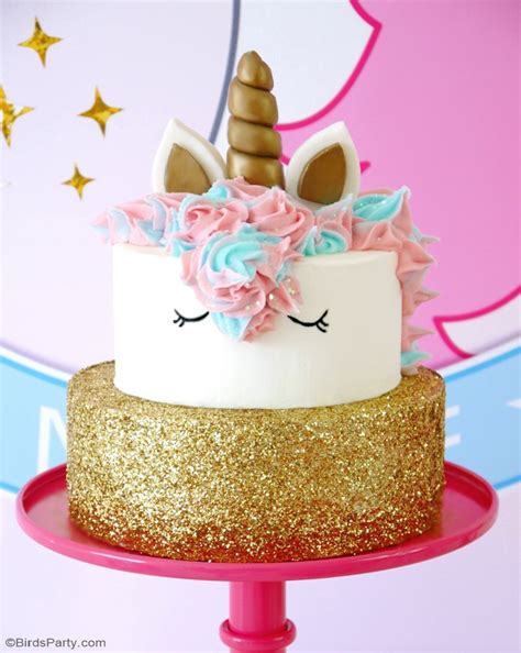 How To Make a Unicorn Birthday Cake - Party Ideas | Party Printables Blog