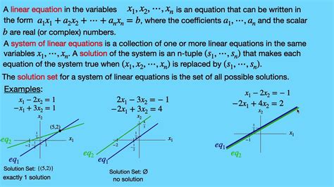 Systems Of Linear Equations