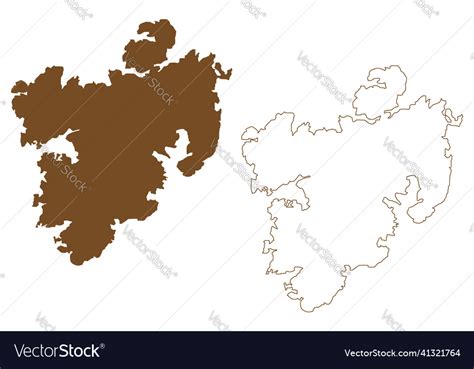 Tjorn island kingdom of sweden map scribble Vector Image