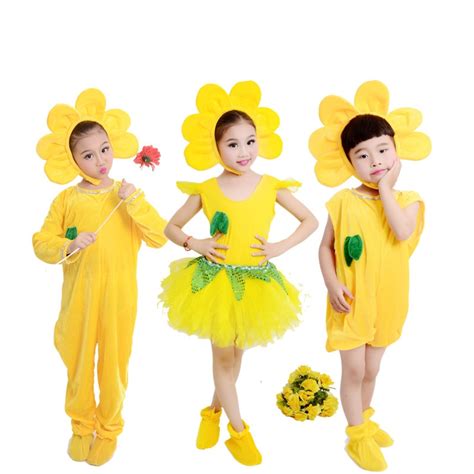 children flower dance costume sun flower dancing sun flower dress for ...