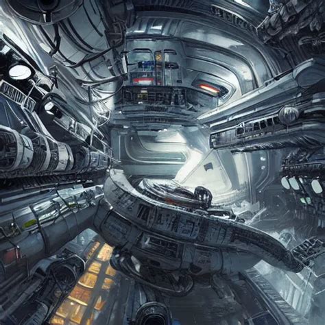 concept art, space station, massive, trending on | Stable Diffusion ...