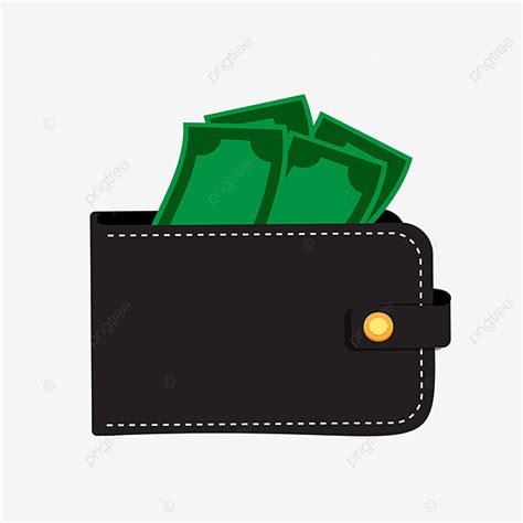 Wallet With Money Clipart Clear