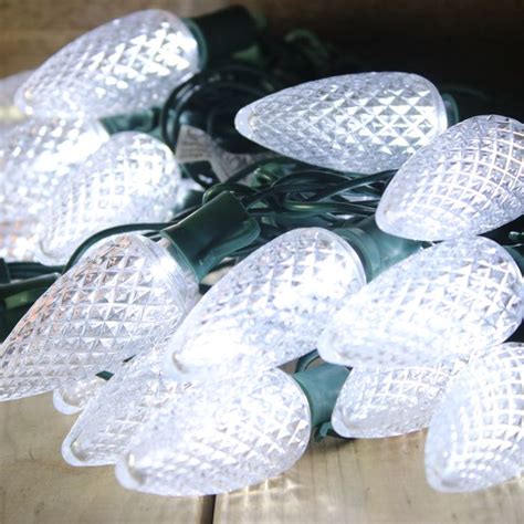 In Stock Now! Pure White C9 LED Christmas Lights