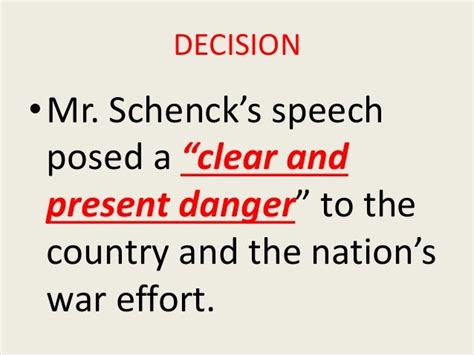 Schenck v. United States