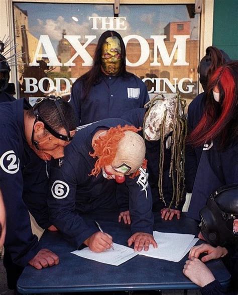 Slipknot rare photo of record deal signing | Slipknot Amino