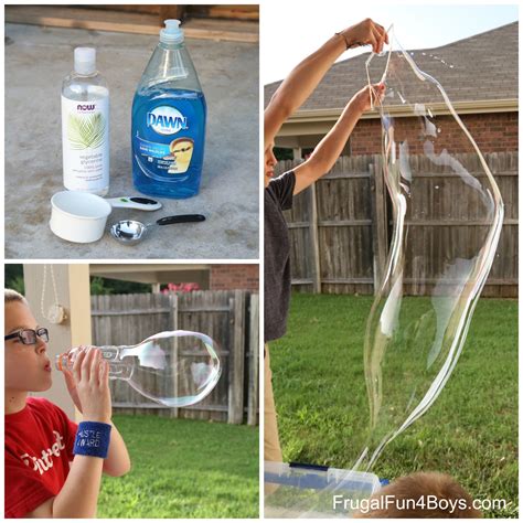 How to make giant bubbles and awesome bubble wands frugal fun for boys ...