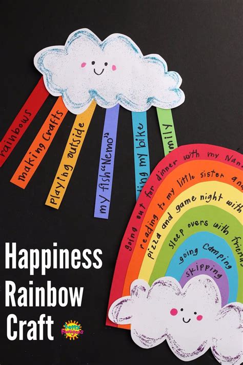 Rainbow Happiness Craft in 2022 | Rainbow activities, Rainbow crafts ...