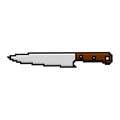 Pixel art knife design vector 22044019 Vector Art at Vecteezy