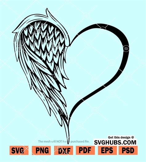 Angel wings svg file, guardian angel wings svg, in loving memory SVG