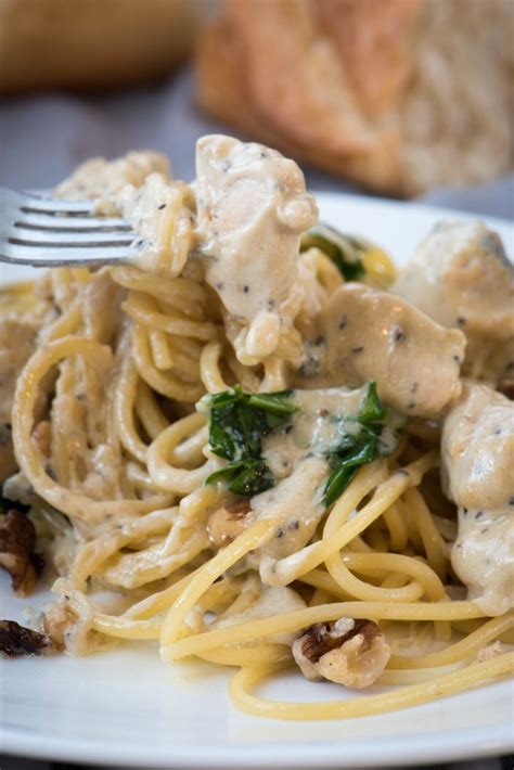 Creamy Chicken Gorgonzola Pasta Sauce - The Recipe Wench | Recipe ...