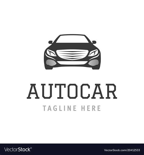 Logo autocar concept design of vehicle company Vector Image