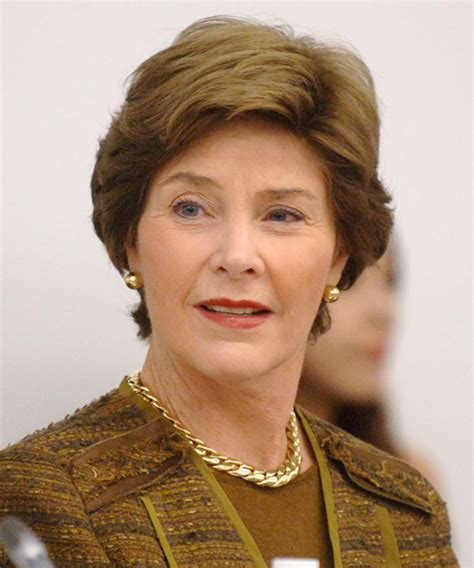 Laura Bush Short Straight Light Brunette Hairstyle