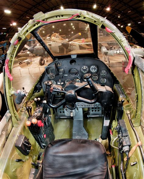 Lockheed P-38L cockpit at the National Museum of the United States Air ...