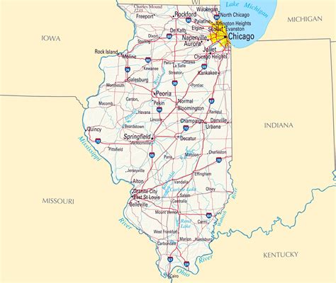 18 Photos Lovely Illinois State Map With Cities